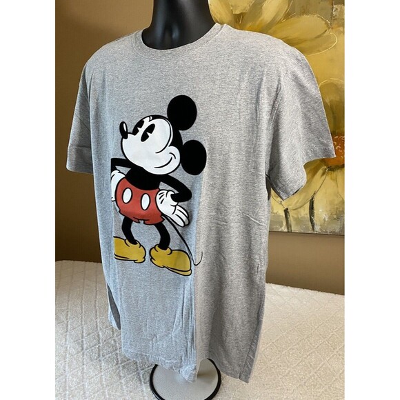 Disney Mickey Mouse Embroidered Gray Shirt Men’s Size XL - Picture 8 of 15